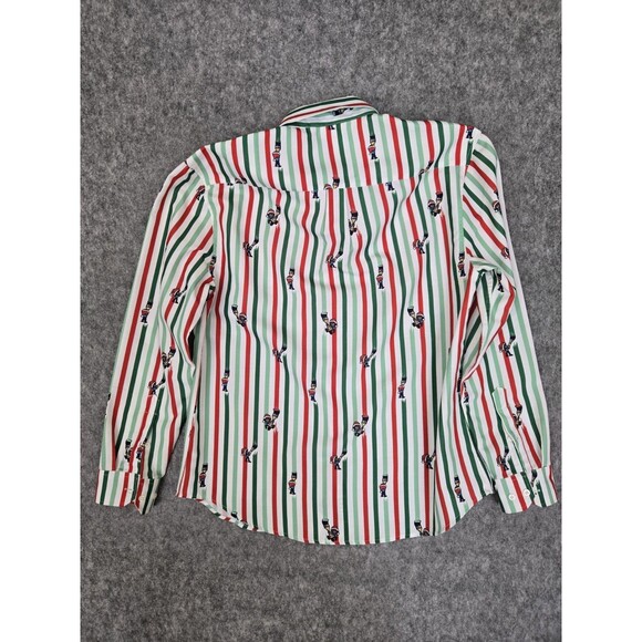 RSVLTS x Bob Ross Happy Holiday Stripes Button Down Oxford Shirt Men's XL - Picture 7 of 8